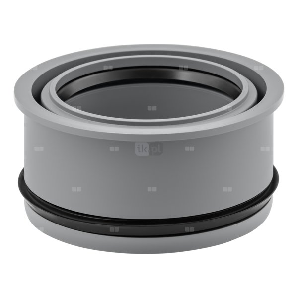 Złącze wewnętrzne MAGNAPLAST HT PLUS HTR redukcja, PP (szary), DN 160 x DN 110 (ww x wz), do kanalizacji