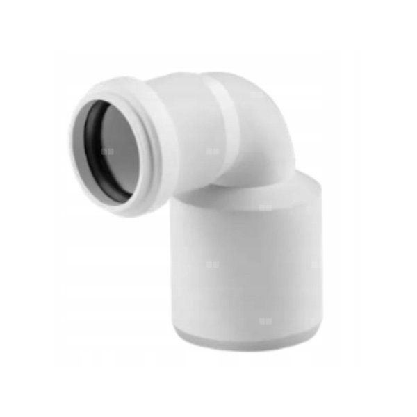 Kolano MAGNAPLAST HT PLUS HTBR, PP (biały), DN 32 x DN 50 (wz x ww), do kanalizacji