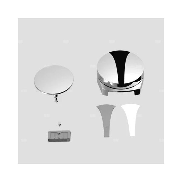 Kołpak i korek w kolorze chrom połysk do SWING PLUS