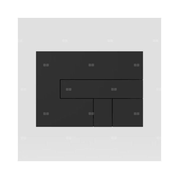 Przycisk spłukujący MERFLOW-ABU LOS, czarny-matowy