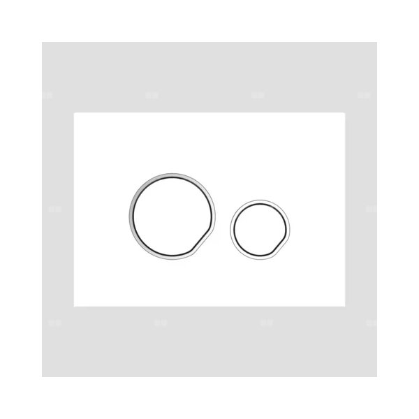 Przycisk spłukujący MERFLOW-ABU, biały-połysk