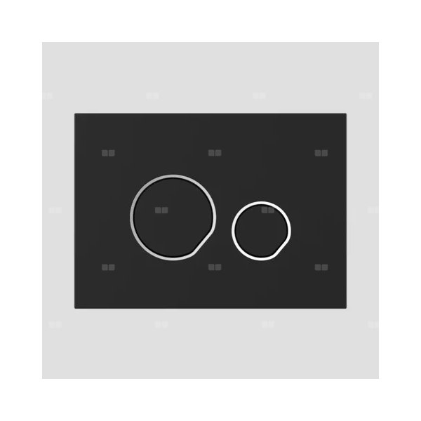 Przycisk spłukujący MERFLOW-ABU, czarny-matowy