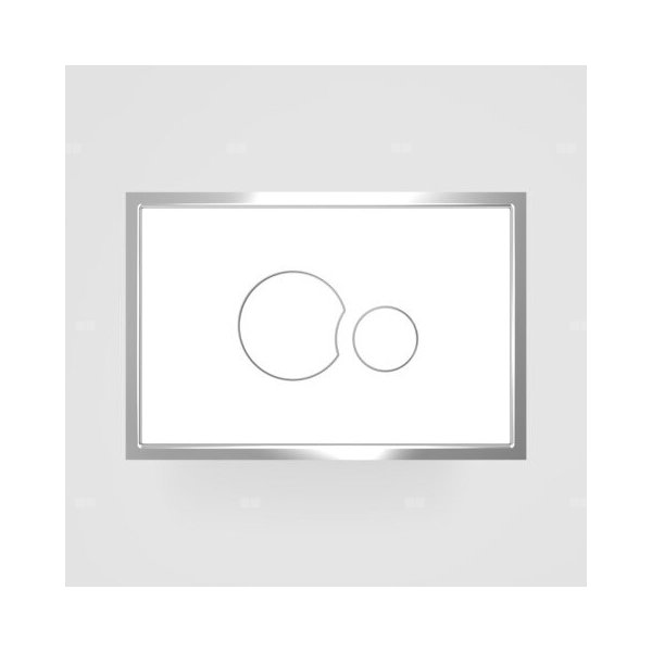 Przycisk spłukujący MERFLOW-ABU SG706, biały-połysk