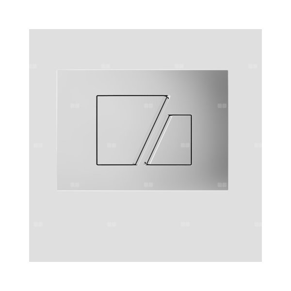 Przyc. dwudz. mały chrom połysk