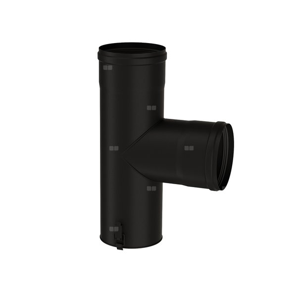 Linea Pellet Trójnik TRS-VD  90 z deklem 100 (D100RACS)