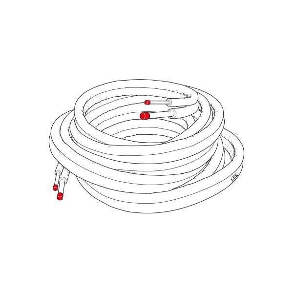 RPK 10-120  Rura podłączeniowa, chłodnicza do AMS 20-6 (12 m)