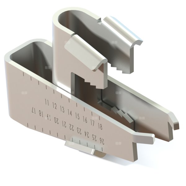 Zacisk nośny ZNP prętów M10 NZNP10