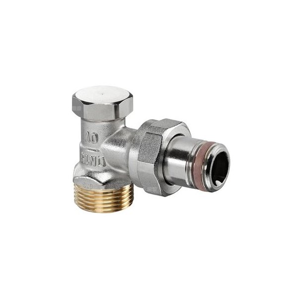 Combi 2, zawór powrotny, DN15, 3/4GZ x 1/2GZ, kątowy, niklowany