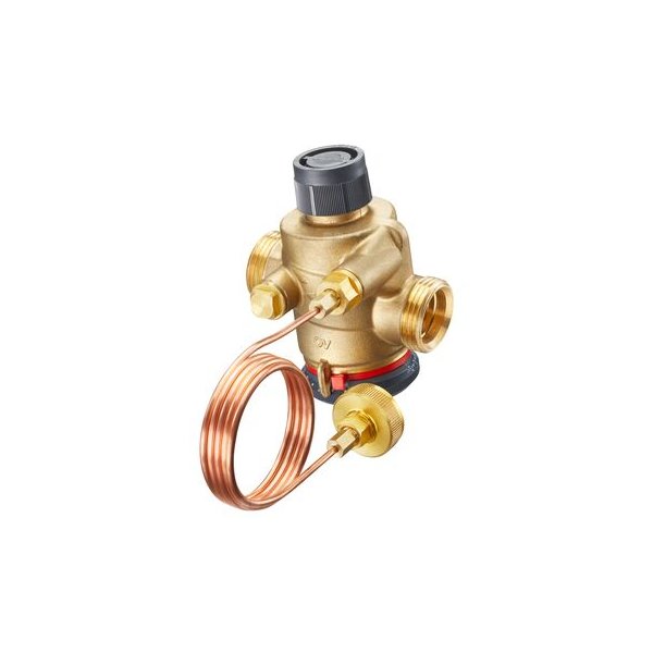 Cocon QDP DN 15, 3/4 GZ-GZ, PN25, regulator różnicy ciśnień z funkcją ograniczenia przepływu