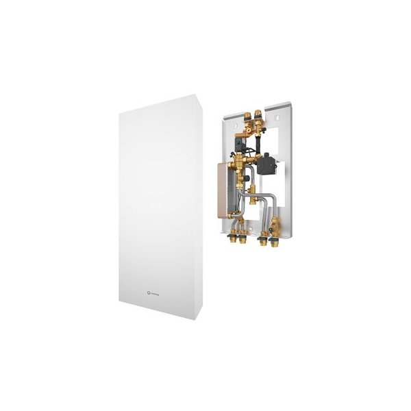 Regudis W-HTE GT, mieszkaniowy węzeł cieplny ze sterowaniem elektronicznym, 12 l/min, wymiennik lutowany miedzią