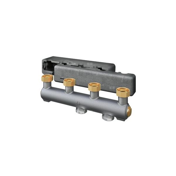 Rozdzielacz DN 25, z brązu, do montażu dwóch grup Regumat, z izolacją EPP (2024)