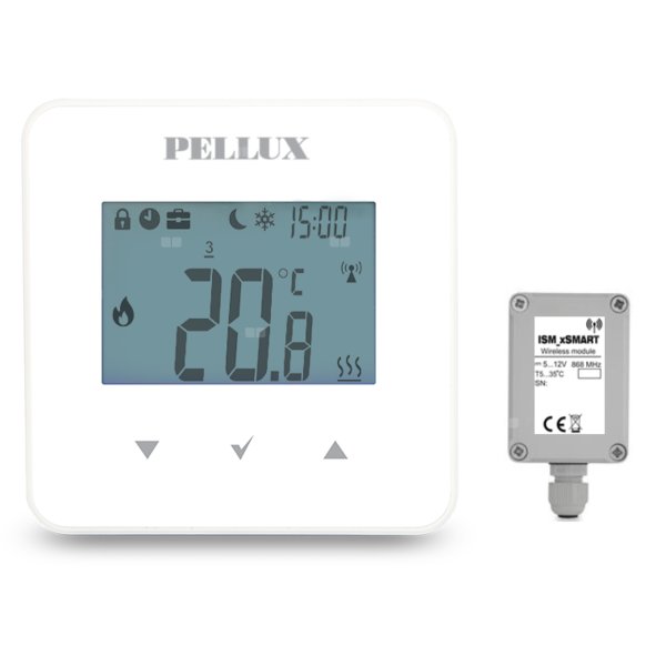 Termostat PELLUX Ester_x40 radiowy bezprzedowowy