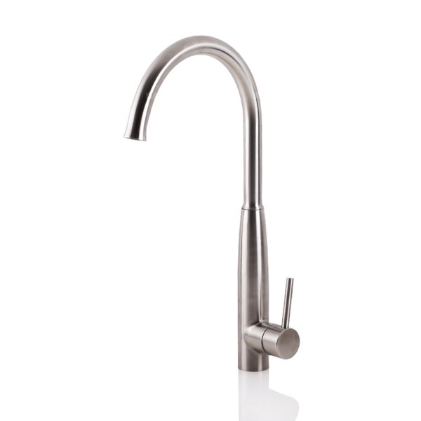 FED07 Bateria FEDERICA ze stali nierdz. zlewozmywakowa wysoka stojąca głowica 35