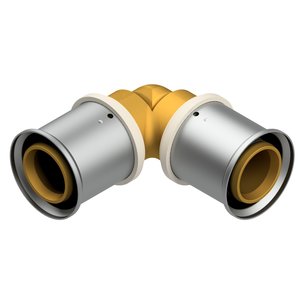 Kolano mosiężne zaprasowywane QIK 40x4,0-40x4,0 XPRT