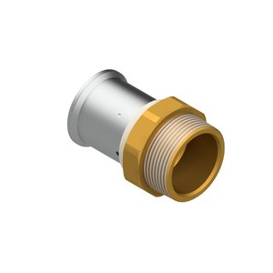 Złączka prosta mosiężna zaprasowywana QIK GZ 40x4,0-1 1/4" XPRT