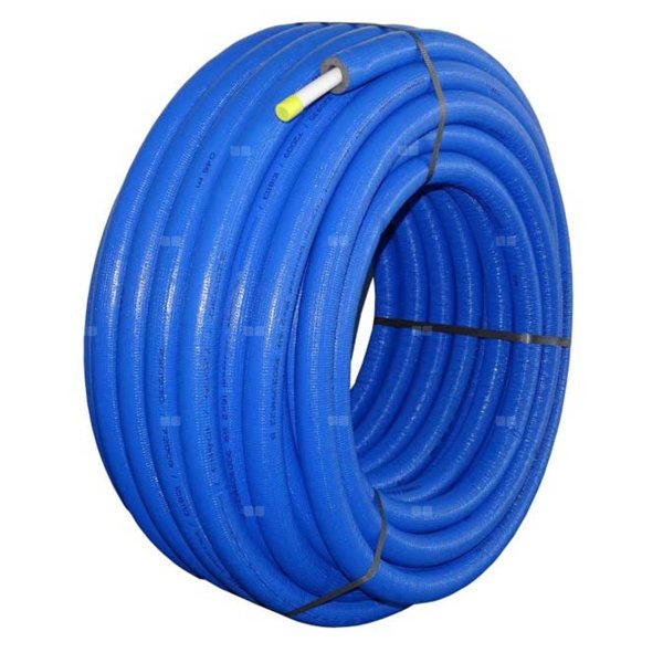 Rura wielowarstwowa QIK PE-RT II/AL/PE-RT II 16x2 kręgi 50m w izolacji 6mm kolor niebieski