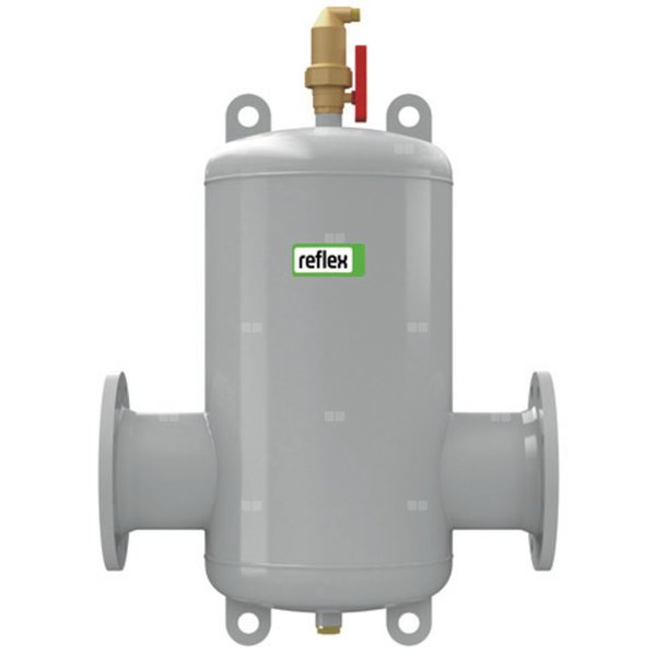 Separator mikropęcherzy powietrza Reflex Exvoid A 65, przyłącze kołnierzowe, stal lakierowana, 110 'C, 10 bar, 8-otworowy