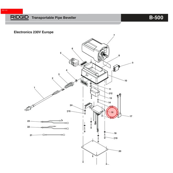 Zespół PCB, kompletny 230 V