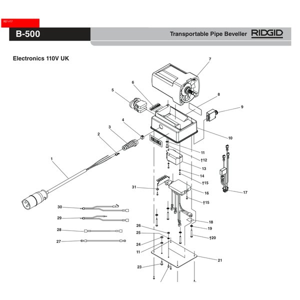 Zespół, filtr 110v uk