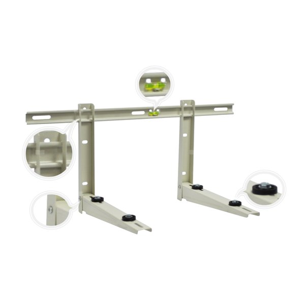 Wspornik składany z belką montażową Ivensis IWL450 450mm