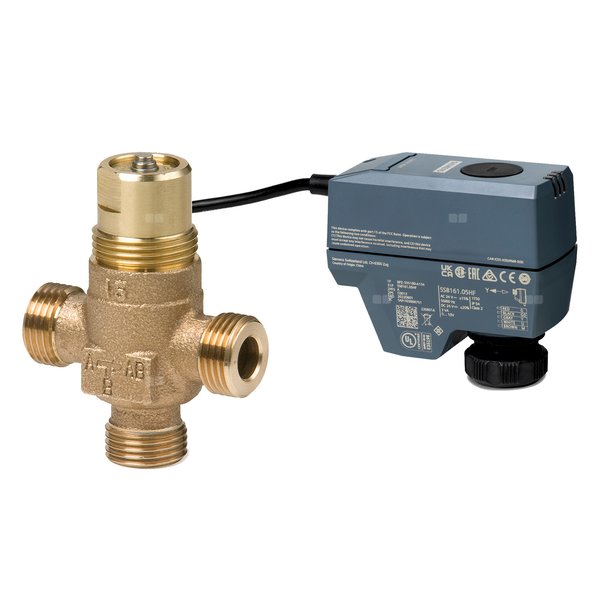 Zawór regulacyjny VXP45.10-1.6 z siłownikiem