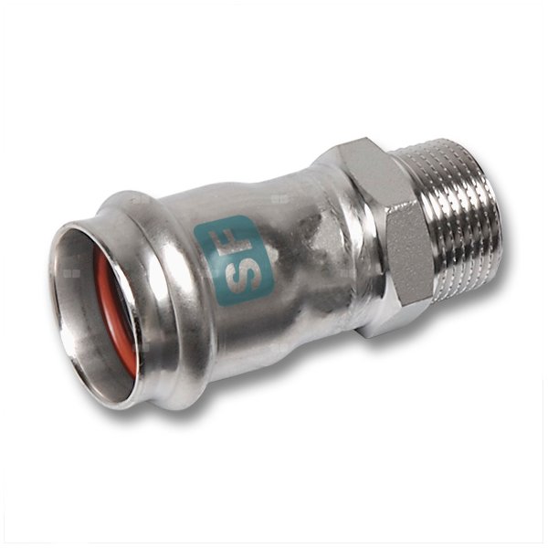 Nypel SANHA NiroSan SF, stal nierdzewna, 88,9 mm x 3'' (zw x GZ)