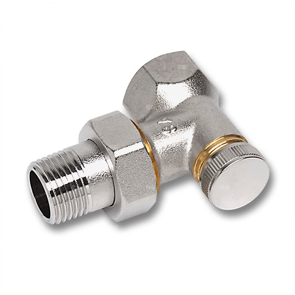 MS-Ni Zawór powrotny grzejnikowy kątowy GWxGZ 1/2