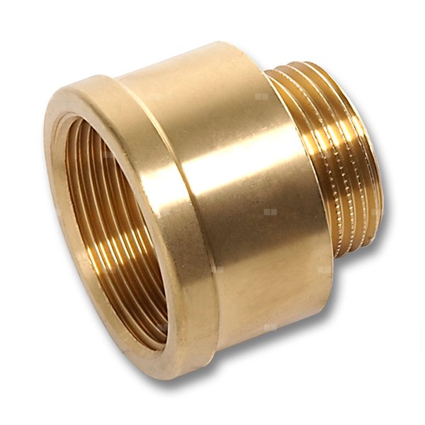 Przedłużka SANHA 542 redukcja, mosiądz, 1/8'' x 1/4'' (GZ x GW)