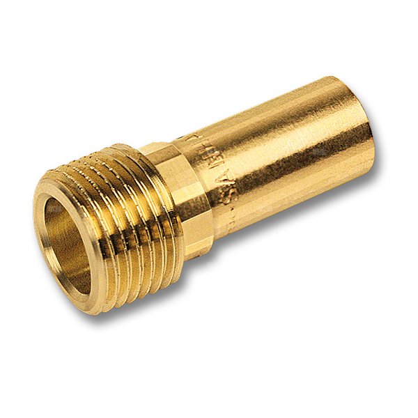 Nypel SANHA PURAPRESS, brąz, 35 mm x 1 1/4'' (zz x GZ)