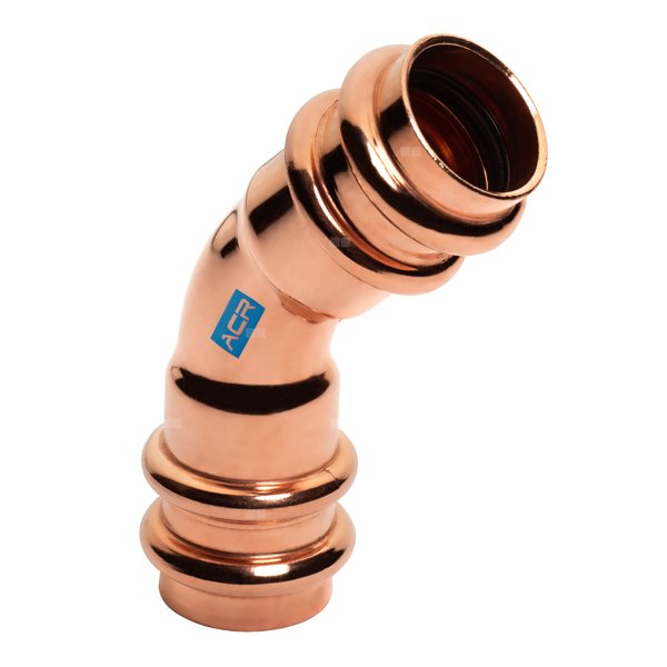 Łuk 45' SANHA ACR Press, 3/8'' (zw x zw)