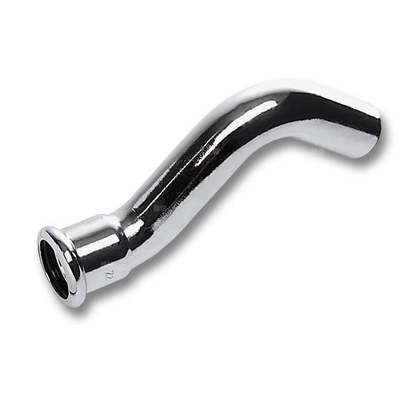 Obejście SANHA Press, Cu (chromowanie) (chrom), 12 mm (zw x zz)