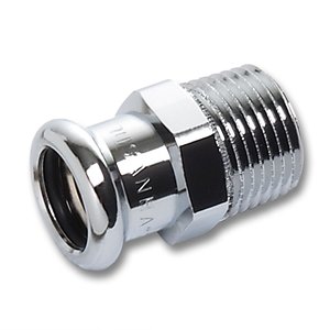 SANHA®-Press Chrom Nypel przejściowy PxGZ 28x1