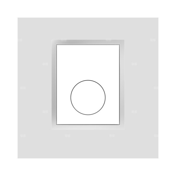 Przycisk pisuarowy zlicowany biały