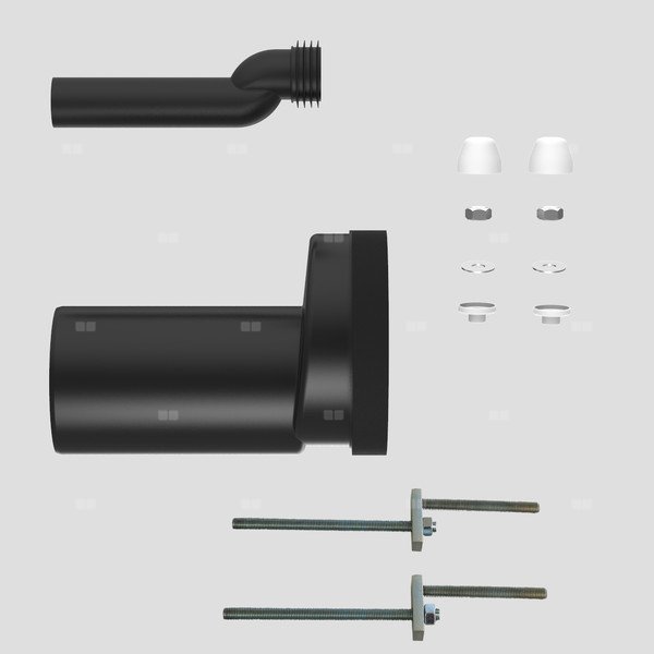 Komplet przyłączeniowy mimośrodowy WC, DN90