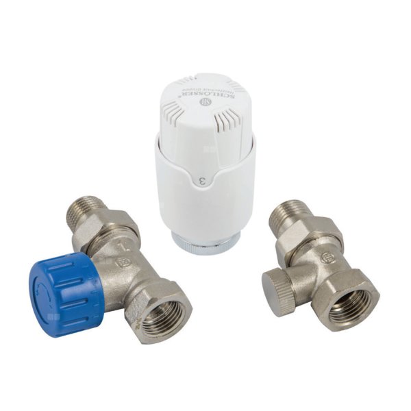 ZESTAW TERMOSTATYCZNY STANDARD 1/2GZ x 1/2GW KĄTOWY GŁOWICA INVEST M30x1,5 SH