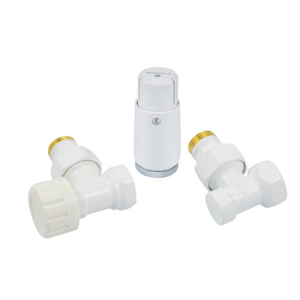 ZESTAW STANDARD MINI 1/2GZ x 1/2GW M30x1,5 POWRÓT STANDARD KĄTOWY Z GŁ. MINI - BIAŁY