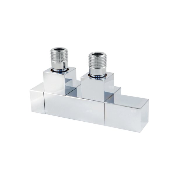DUO-PLEX GRZEJNIKOWY SQUARE KĄTOWY PRAWY 1/2 x CU 15x1 - CHROM