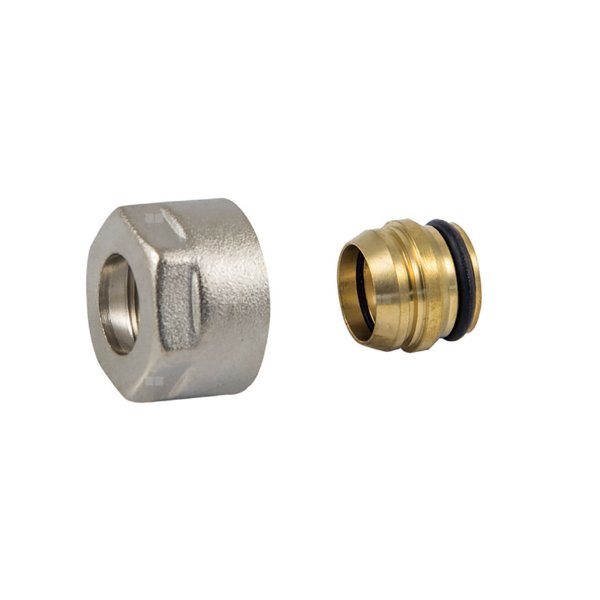 Złączka zaciskowa do rury z miedzi GW 3/4 x 15 mm. niklowana