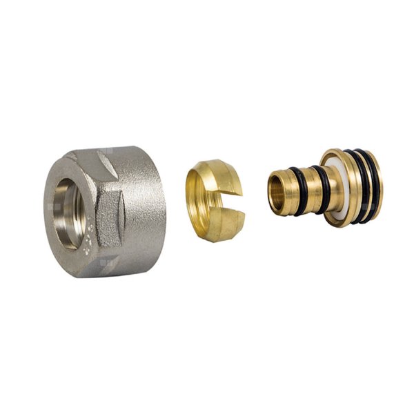 ZŁĄCZKA ZACISKOWA DO PEX GW 3/4 -16x2. NIKLOWANA