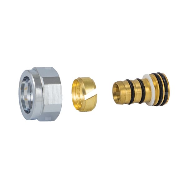 ZŁĄCZKA ZACISKOWA DO RURY Z TWORZYWA SZTUCZNEGO GW M22x1,5 - 17x2,75 - CHROM
