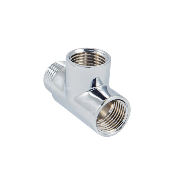 TRÓJNIK DO GRZAŁKI GW1/2xGW1/2xGZ1/2 - CHROM