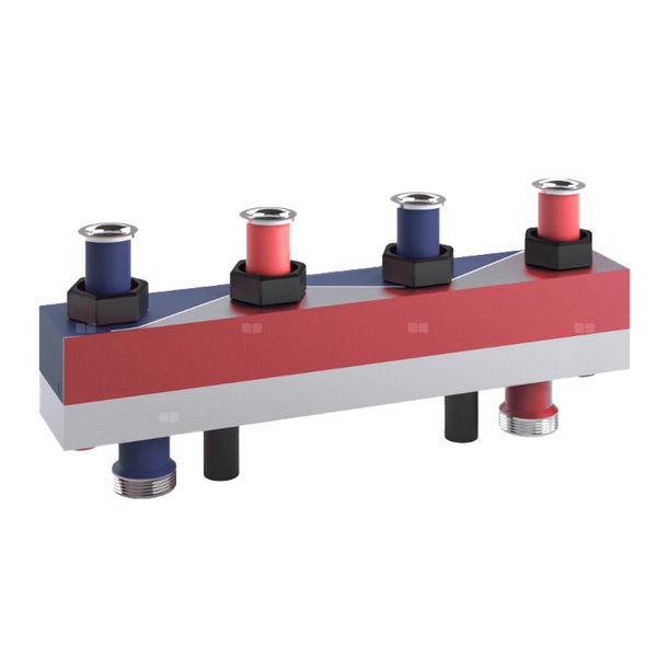 Reflex SINUS HydroFixx Set 120/120 2 Heizkreise 125 MMT Überwurfmutter