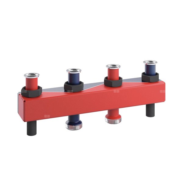 Reflex SINUS-Set-Małe rozdzielacze 80/60 2 Heizkreise 125er Nakrętka