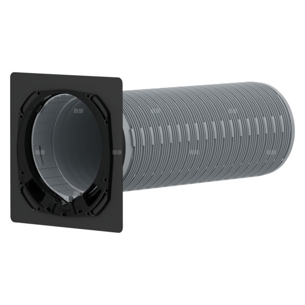 Przejście ścienne do VRL-W 100 P VE z barierą parową. Wymagany otwór montażowy DN 200. , W 100 TG VB