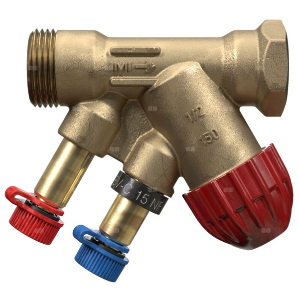Zawór równoważący TA (IMI HYDRONIC) TBV-C NF ametal Eurokonus x Gwint wewnętrzny DN 15, max. 120'C