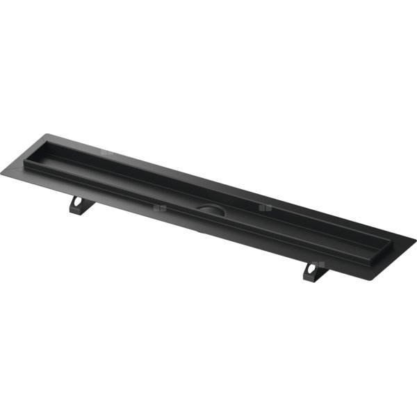 TECE drainline - rynna odpływowa prosta z kołnierzem i taśmą uszczelniająca Seal System 1000 mm czarna matowa