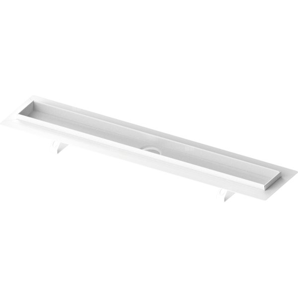 TECE drainline - rynna odpływowa prosta z kołnierzem i taśmą uszczelniająca Seal System 1000 mm, biała matowa