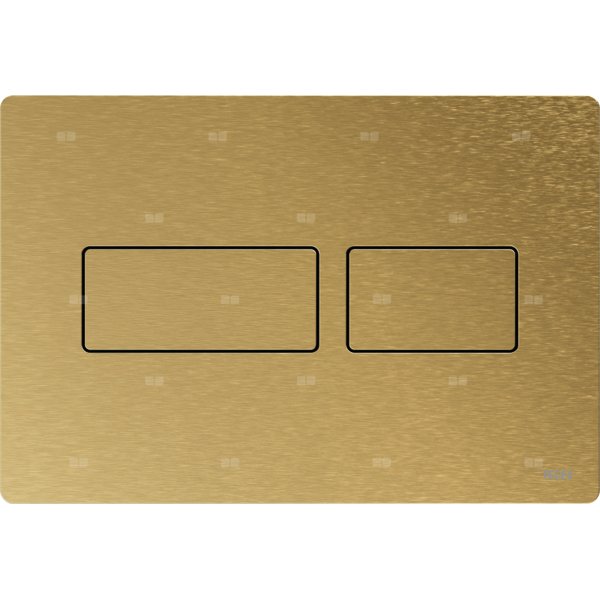 TECEsolid - Przycisk spłukujący do WC z metalu, mosiądz szczotkowany