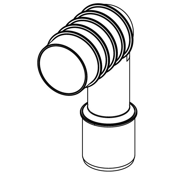 Kolano odpływowe DN 50 TECE profil