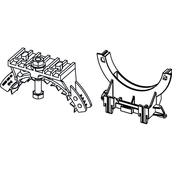 Uchwyt do kolana odpływowego TECE profil